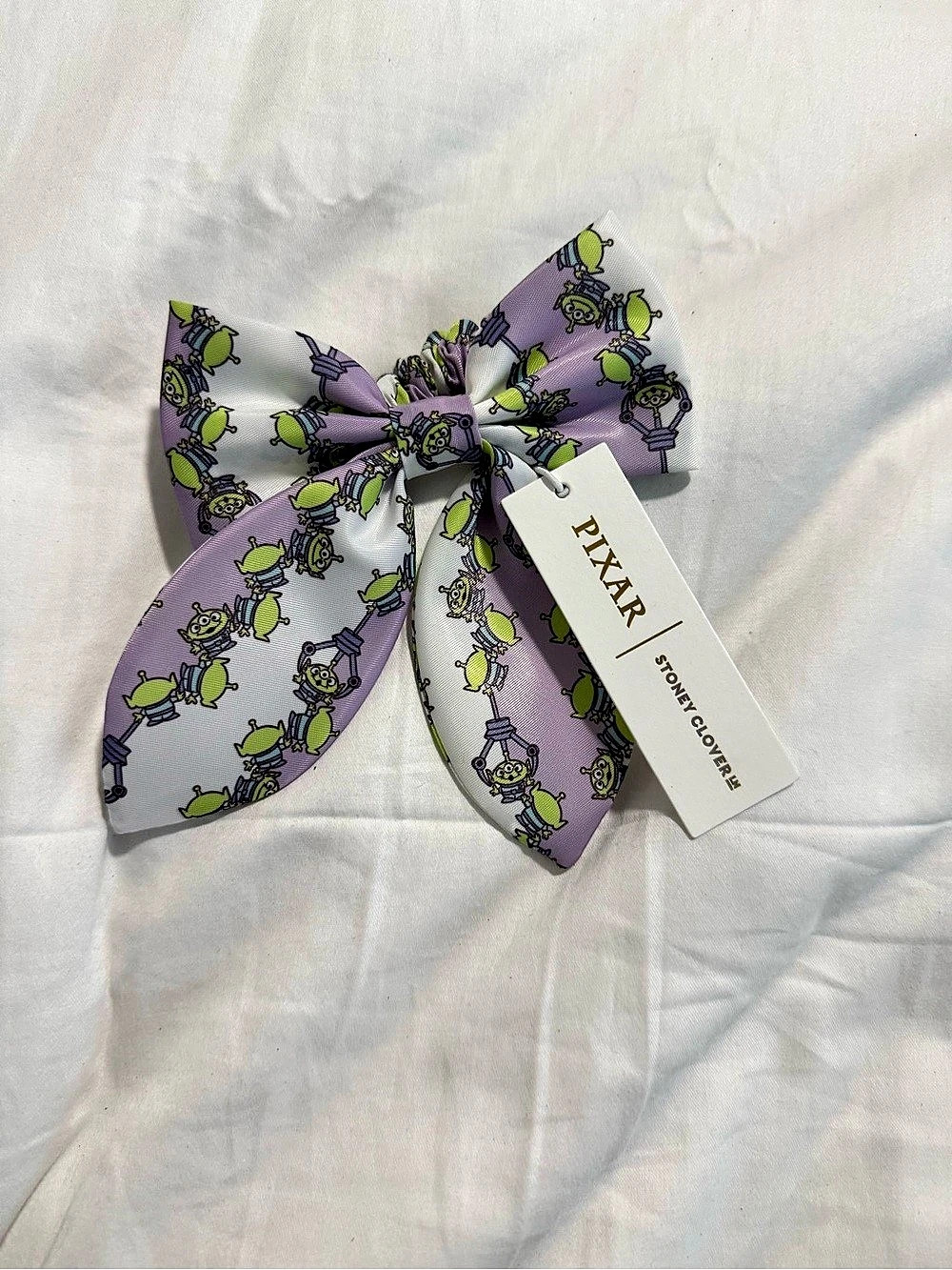 Stoney Clover Disney Toy Story Alien Bow Hair scrunchie NWT